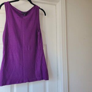 Brilliant purple sleeveless blouse